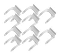 HEALLILY 10 Pièces Plaques de Verrouillage en Fer Argenté pour Cabinet et Boîte aux Lettres, Forme en U, Durabilité Solide, Assure un Fonctionnement Fluide des Portes, Adaptées pour Maison