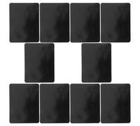 HEALLILY 10 Pièces Ruban Adhésif Double Face Antidérapant en PU Noir pour Tapis et Paillassons, Lavable, Réutilisable, Fixation Solide pour Couloirs et Sols Carrelés