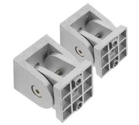 HEALLILY 2 Pièces Charnière de Porte Articulée, Charnière Réglable en Alliage de Zinc, Argenté, Angle Ajustable, Installation Facile, pour Profilé Aluminium, Bureaux et Magasins
