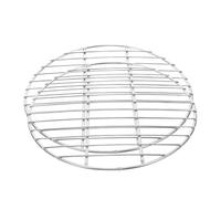 HEALLILY 2 Pièces Grillage de Barbecue Rond en Acier Inoxydable, Grille Fumage et Cuisson, Argenté, pour Rôtir et Infusion de Thé Autour du Brasero, Circulation de Chaleur, Maille Efficace