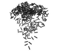 HEALLILY 250 Pcs Embouts Ronds en Caoutchouc Noir pour Tubes et Vis, Protection Flexible et Antirayures, Cache-filet pour Embouts de Tubes en Métal et Bois