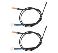 HEALLILY 2pièces Capteur de Température Ntc pour Climatiseur Compatible Sonde Thermistor Époxy Résistante Remplacement Facile pour Unités Intérieures Haute Précision et Durabilité