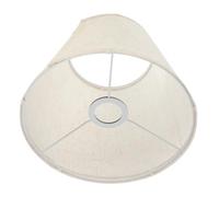 HEALLILY Abat-Jour Lin Naturel Pour Lampe De Chevet Abat-Jour Cylindrique En Tissu Beige Housse De Remplacement Pour Lampe De Table Luminaire IntéRieur ÉLéGant Pour Salon Et Chambre