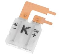 HEALLILY Adaptateur de Prise en Plastique pour Thermocouple de Type K, Connecteur Fiable et Facile à Utiliser pour Mesure de Température en Milieu Industriel Blanc