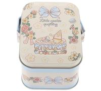 HEALLILY Boîte en Fer-blanc pour Biscuits et Bonbons, Petite et Légère, Style Adorable, pour Fête et Rangement de Snacks