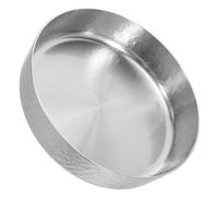 HEALLILY Bol à Soupe en Acier Inoxydable 800ml Finition Martelée Vintage, Design Antidérapant et Structure Stable pour Service en Restaurant et Repas à Domicile