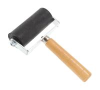 HEALLILY Caoutchouc avec Manche Bois Robuste pour Impression et Tampons Outil de Gravure et Distribution Encre Facile à Nettoyer pour Linogravure et Scrapbooking