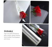 HEALLILY Cellophane Transparente Papier D'emballage Opp Blanc 1 Rouleau pour Bouteilles de Vin et Paniers de Fruits, Noël, Fleuriste, Emballage Présent