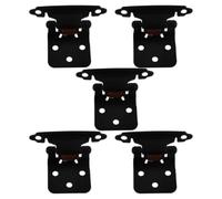 HEALLILY Charnières à Fermeture Automatique Épaisseur 1,5mm, Lot de 5 Set de Set de Pièces Design Semi-encastré, Acier Robuste pour Portes D'armoire et Camping-car Usage Polyvalent