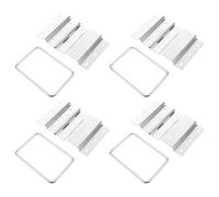 HEALLILY Charnières Pliantes Détachables en Alliage Argenté pour Boîte à Outils et Portes D'armoire, Installation Rapide, Lot de 4 Pièces Robustes pour Flight Case