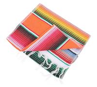 HEALLILY Couverture Mexicaine Arc-en-Ciel pour Décoration de Table, Tapis Coloré de Bureau Élégant, Style Mexicain, pour Fête et Pique-niques
