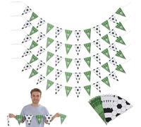 HEALLILY Décorations Fête Coupe Monde en Papier, 5 Sets de Fanions Suspendus pour Anniversaire et Jours de Match, Décor Sportif Vibrant Facile à Installer