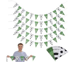 HEALLILY Décorations Fête Coupe Monde en Papier, 5 Sets de Fanions Suspendus pour Anniversaire et Jours de Match, Décor Sportif Vibrant Facile à Installer