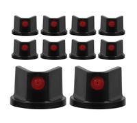 HEALLILY Embouts de Pulvérisation Peinture en Aérosol 15pcs en Abs Noir Bouton Anti-éclaboussures pour Projets de Peinture et Art Graffiti Multiusage