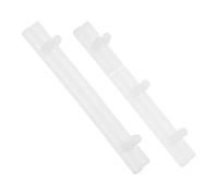 HEALLILY Moule en Silicone Blanc pour Poignée Cylindrique, Lot de 2 Pièces, Facile à Nettoyer et Recyclable, pour Projets DIY et Fabrication D'ornements