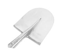 HEALLILY Pelle Agricole en Acier Argenté Lame Large et Bord Arrondi, Compatible pour Aménagement Paysager et Transplantation de Fleurs Le Sol