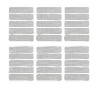 HEALLILY Ruban Adhésif de Réparation Lot de 10 Pièces 6,2x1,5cm Autocollant Résistant la Chaleur pour Moustiquaire en Fibre de Verre pour Fenêtres et Tentes pour Camping et Maison