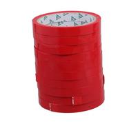 HEALLILY Ruban Adhésif pour Paquet de Légumes, 10 Pièces, en Polypropylène, Rouge, pour Supermarchés et Épiceries, Fermeture Pratique des Sachets
