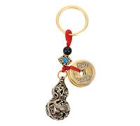 HEALLILY Wu Lou Porte-Clés Pièces de Monnaie Feng Shui en Laiton Gourde Chinoise Porte-Clés Porte-Clés Porte-Clés Ornements de Décoration Feng Shui Décorations de Calebasse Cadeau pour La