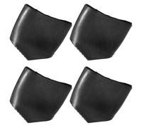 HEALSOPTHY 4pièces Lot de Antidérapants pour Échelle Télescopique Tampons Caoutchouc Résistants à Abrasion Protection Sol et Sécurité Faciles à Installer Transparent et Noir