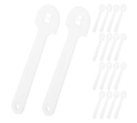 HEALSOPTHY 60 Pièces D'accessoires pour Ventilateur à Main en Abs Transparent, Forme Circulaire Connexions Emboîtables et Trous Pré-percés, pour Activités DIY en Groupe
