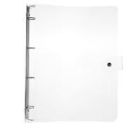 HEALSOPTHY Cahier Classeur A4 en Plastique Transparent Rigide Fermeture, Étui pour Bloc-notes Facile à Utiliser, pour Bureau ou Présent