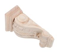 HEALSOPTHY Console en Bois Massif en Bois Sculpté de Style Européen, Console D'étagère Décorative Texture Fine, Design Unique et Délicat, Cuisine et Toute Pièce