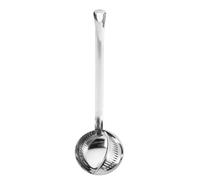 HEALSOPTHY Cuillère Écumoire Double Usage Multifonctionnelle en Acier Inoxydable Argenté Poignée, Passoire à Graisse pour Restaurants Cuisine