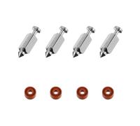 HEALSOPTHY Kit Carburateur pour Moteur de Tondeuse Pointeaux en Métal, 1 Set de Soupapes à Flotteur pour Tondeuse à Gazon