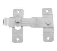 HEALSOPTHY Loquet à Bascule en Acier Inoxydable 90 Degrés pour Porte de Grange et Portail, Verrou Robuste Argenté Protection Vie Privée et Design Simple et Généreux