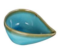 HEALSOPTHY Mini Coupelle pour Masque Facial Sûr et Sain pour Huiles Essentielles en Céramique Bleue Bol Mélangeur pour Hôtel et Salon de Beauté
