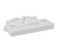 HEALSOPTHY Moule en Silicone pour Gâteau Drapeau de Course, Réutilisable et Facile à Démouler, Style Tridimensionnel Blanc pour Loisirs Créatifs DIY