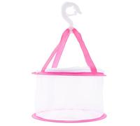 HEALSOPTHY Panier de Séchage Léger en Tissu Rose pour Pinceaux de Maquillage et Blenders, Pratique et Respirant, Familles