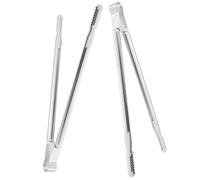 HEALSOPTHY Pinces à Épiler en Acier Inoxydable 2pcs Cuisine, Prise Confortable, pour Cornichons et Kimchi en Bocal, Ustensiles Pratiques pour Cuisson et Service