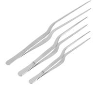 HEALSOPTHY Pinces Alimentaires en Acier Inoxydable 3 Pièces pour Enlever Arêtes de Poisson, Design Ergonomique Facile à Tenir, pour Servir Steak et Salade