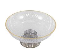 HEALSOPTHY Plateau à Fruits Drainant en Pet avec Base Amovible, Design Élégant et Fonction D'égouttage pour Fruits et Articles de Toilette, Maison Bureau