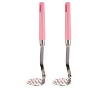HEALSOPTHY Presse-purée Pratique Manuel en Acier Inoxydable 2pcs Design Multi-trous et Ustensile Cuisine Compact et Pratique pour Pommes de Terre et Légumes