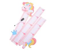 HEALSOPTHY Toise Autocollante Murale pour Garçon et Filles Design Animaux Cartoon en Pvc, Mesure de Hauteur Étanche pour Chambre Bébé ou Mur Intérieur, 1 Set