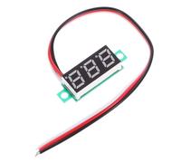 HEALSOPTHY Voltmètre Numérique Dc 4-30v 0-10a Affichage Led, Surveillance Précise Tension Courant, Carte sans Boîtier en Plastique et Métal Câble