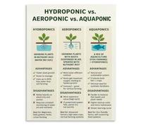 Healthy hydroponic gardening poster grow reference