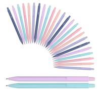 Healvian 30 Pièces Crayon Mécanique Multicolore 0,5mm en Plastique | Écriture Fluide, Design Ergonomique Triangulaire, Lot Porte-crayon, pour Bureau et École, Fournitures Scolaires
