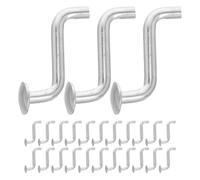 Healvian 30 Pièces Goupille de Sécurité en Acier au Carbone pour Rack de Stockage Argenté, Assemblage de Boucle Facile, Clips de Rack Robustes pour Étagères en Intérieur et Entrepôt