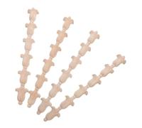 Healvian 4 Pièces Appliques en Bois Sculpté pour Meubles et Armoires, Motifs Floraux Délicats, Facile à Installer, Décoration Élégante pour Porte de Maison et Mobilier
