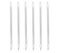 Healvian 6 Pièces Élément Chauffant de Remplacement en Quartz Blanc pour Chauffage Infra Rapide et Sûr, Tube Infrarouge pour Usage Intérieur en Hiver, Filament Chauffant