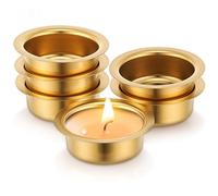 Healvian Accessoires 6pcs Acier Brûleur Inoxydable pour de en Parfum Or Support Polyvalent Solide et pour Décoration de Table Mariage et Usage Domestique