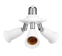Healvian Adaptateur de Douille LED E27/e26 Rotatif pour Lampe Blanche
