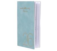Healvian Agenda Hebdomadaire avec Notes, Carnet de Voyage de Poche, Mini Format, Papier, 2026, pour Travail et Gestion du Temps, Voyages D'affaires