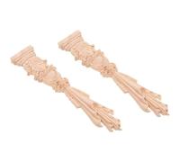 Healvian Applique Décorative en Bois Khaki pour Meubles et Armoires, Facile à Utiliser, sans Bavures, Style Créatif et Généreux, Lot de 2 Pièces pour Décoration Intérieure