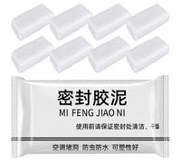 Healvian Argile Réparatrice Blanche pour Mur de Réparation, Mastic Souple 20pcs, Enduit D'étanchéité Mural en Ambiance Estivale