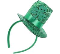 Healvian Bandeau Trèfle Lumineux Léger pour Femmes Serre-tête Accessoires Saint Patrick Chapeau Décoratif pour Fête Irlandaise et Carnaval